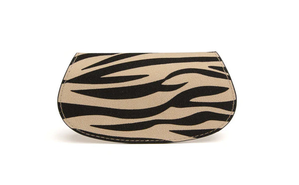 Alice Wheeler glasses case- Light Zebra