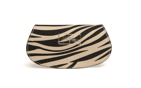Alice Wheeler glasses case- Light Zebra