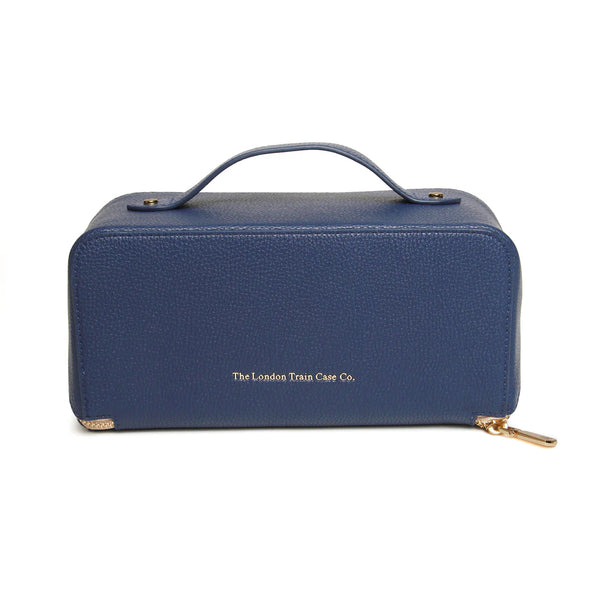 Alice Wheeler LTC train case -Medium Navy