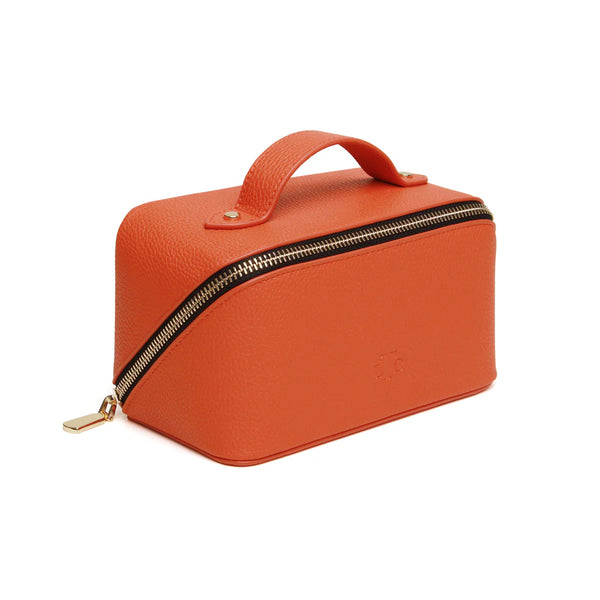 Alice Wheeler LTC train case- Mini Orange