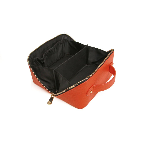 Alice Wheeler LTC train case- Mini Orange