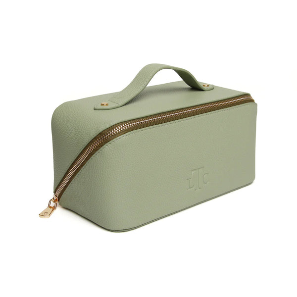 Alice Wheeler LTC train case -Medium Sage