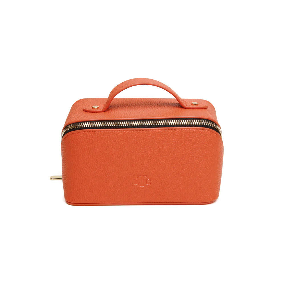 Alice Wheeler LTC train case- Mini Orange