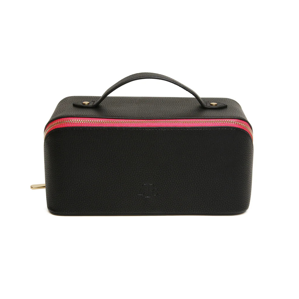 Alice Wheeler LTC train case- Medium Black