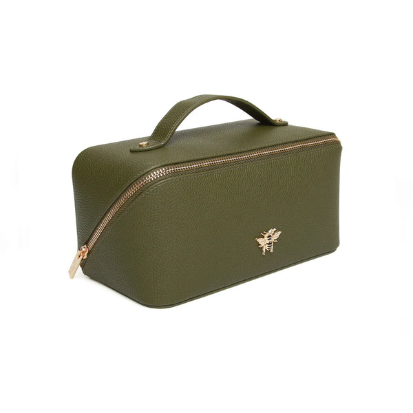 Alice Wheeler mini train case -Olive