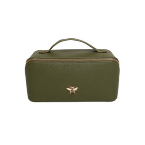 Alice Wheeler mini train case -Olive