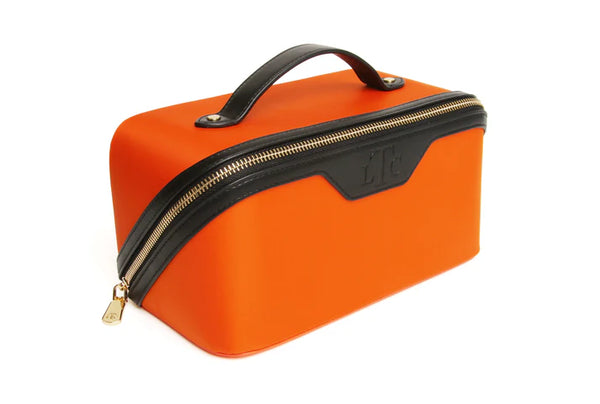 Alice Wheeler -LTC two tone train case -Orange and black