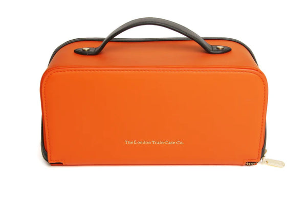 Alice Wheeler -LTC two tone train case -Orange and black