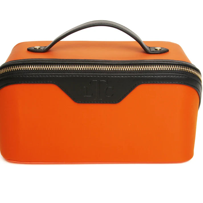 Alice Wheeler -LTC two tone train case -Orange and black