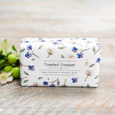 Toasted Crumpet soap bar- Apple Blossom & Clematis