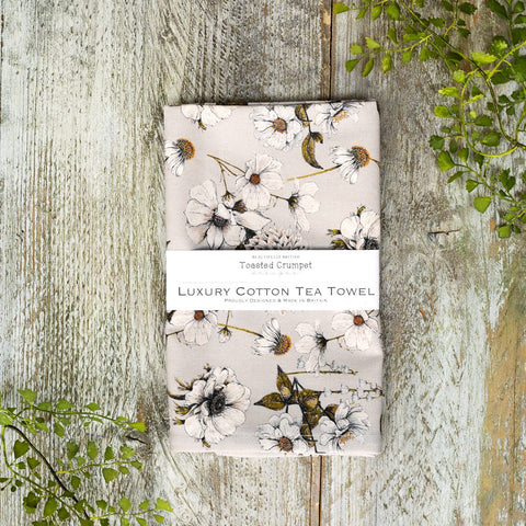 Toasted Crumpet tea towel-Blanc collection