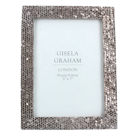 Silver chainmail picture frame