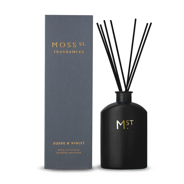 MOSS ST BRAND DIFFUSER SCENTED SUEDE AND VIOLET