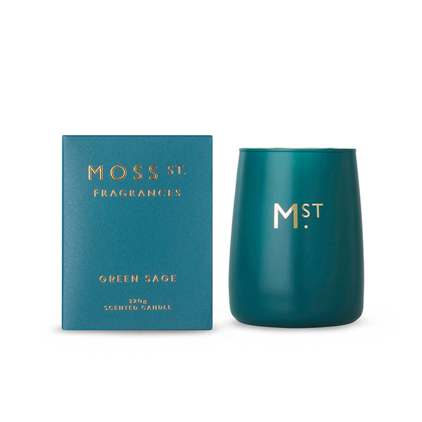 MOSS ST BRAND CANDLE SOY WAX GREEN SAGE