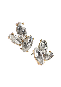 Crystal elipses earrings