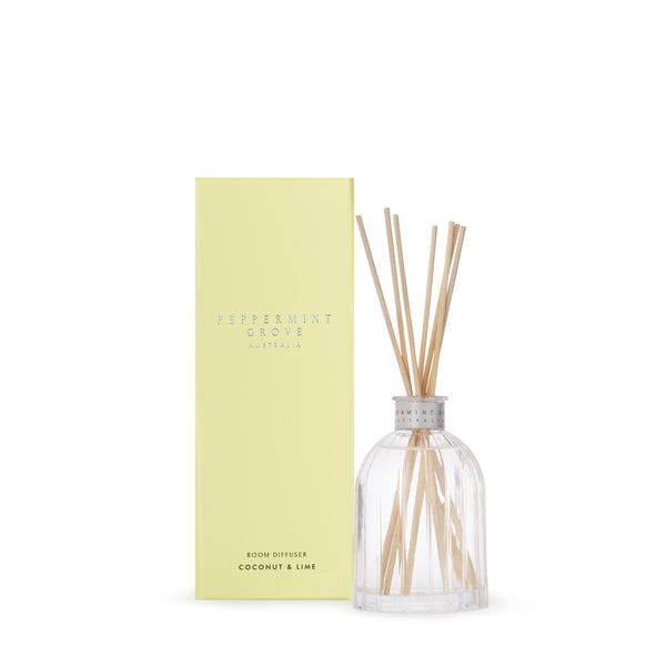 PEPPERMINT GROVE BRAND DIFFUSER GIFT HOME SCENT COCONUT AND LIME