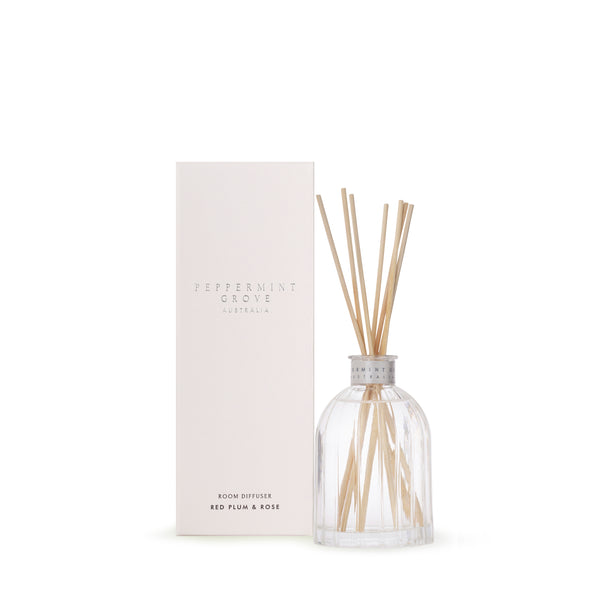 PEPPERMINT GROVE BRAND DIFFUSER GIFT HOME SCENT RED PLUM AND ROSE