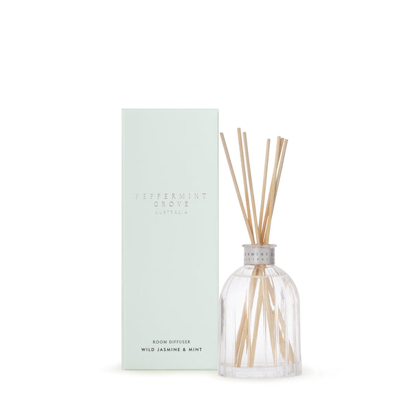 PEPPERMINT GROVE BRAND DIFFUSER GIFT HOME FRAGRANCE WILD JASMINE AND WILD MINT